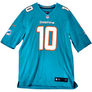Miami Dolphins Nike Football Jersey NFL Players On Field Hill #10 Men's Large
